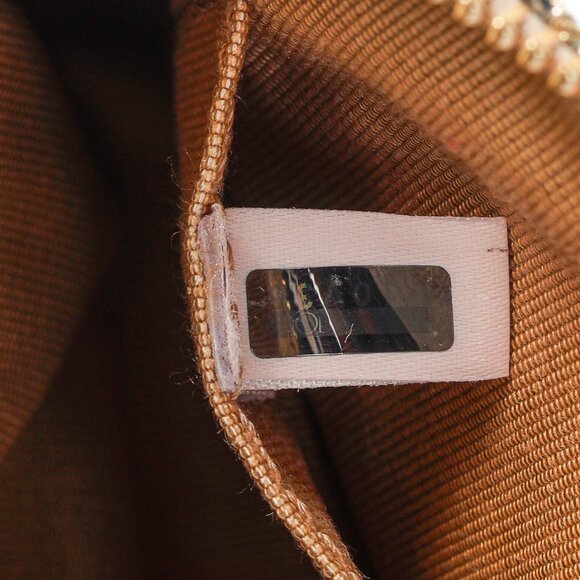 Jimmy Choo Caro Champagne Glitter Fabric Clutch - Picture 11 of 11